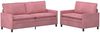 vidaXL Sofa Set 2 pcs Rosa Samt 3417130 Bild 2