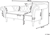 Chaiselongue Samtstoff beige rechtsseitig LATTES Bild 2