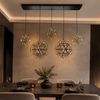 s.luce Atom LED Esstisch-Pendelleuchte 2 bis 5-flammig Balken 120cm Gold Bild 5