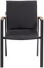 Kettler Stapelsessel Rasmus Alu anthrazit/Sunbrella® sooty mit Teak Stapelstuhl 62x60x85 cm Bild 4