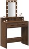 vidaXL Schminktisch mit Speicher Braun 79 x 41 x 140 cm Holzwerkstoff 865169 Bild 3
