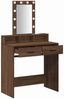 vidaXL Schminktisch mit Speicher Braun 79 x 41 x 140 cm Holzwerkstoff 865169 Bild 4