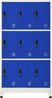 vidaXL Schließfachschrank Grau und Blau 90 x 45 x 180 cm Stahl Bild 2