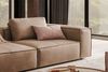 KAWOLA Sofa CARMO 3-Sitzer Leder taupe 68 x 118 x 266 cm Bild 5