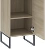 Badschrank Vionna Eiche/Schwarz 36 x 185 cm mit 2 Türen Vicco Bild 5