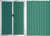 vidaXL Gerätehaus Grün 225x89x161 cm Verzinkter Stahl 316213 Bild 4
