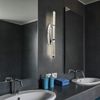 LED Wandleuchte, Röhrenförmig, Chrom, klar, H 50 cm Bild 3