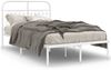 vidaXL Bettgestell mit Kopfteil Metall Weiß 120x190 cm 376646 Bild 2