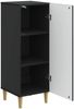 vidaXL Sideboard Schwarz 33 x 34,5 x 90 cm Holzwerkstoff 894596 Bild 4