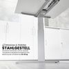bümö elektrisch höhenverstellbarer Schreibtisch 200x80 cm in weiß, Gestell graphit mit Memory-Steuerung, elektrischer Bürotisch höhenverstellbar Gaming Tisch, XDKB20-W-G Bild 4
