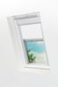 Lysel - Qualitätsdachfensterrollo abdunkelnd reinweiß Rollo geeignet für Velux Dachfenster FK06, (B x H) 49.30cm x 99.50cm in weiß/reinweiß Bild 4