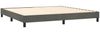 vidaXL Boxspringbett mit Matratze Dunkelgrau 200x200 cm Samt, Härtegrad: H2 [3127632] Bild 4