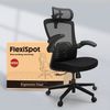 FLEXISPOT Bürostuhl Ergonomischer Büro-/Home-Office-Stuhl OC3 (mit 3D-Kopfstütze und 360°-Drehfunktion, mehrstufig verstell- & klappbaren Armlehnen), W-Design Sitzfläche, bis 180 kg, 90°–135° Neigung, BIFMA-zertifiziert Bild 1