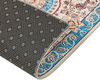 Teppich blau hellbeige 80 x 240 cm orientalisches Muster Kurzflor GORDES Bild 5