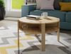 Couchtisch >Topiros< in Artisan Eiche - 74,4x45,5x74,4cm (BxHxT) Bild 2