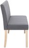 vidaXL Sitzbank 139,5 cm Hellgrau Polyester 281335 Bild 4