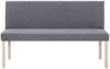 vidaXL Sitzbank 139,5 cm Hellgrau Polyester 281335 Bild 3