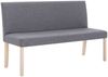 vidaXL Sitzbank 139,5 cm Hellgrau Polyester 281335 Bild 2