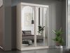 Kleiderschrank Mezzinto 150 (Farbe: Cashmere / Cashmere + Gold) Bild 3