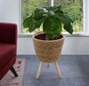 Spetebo Blumentopf Pflanzenständer auf Beinen (Größe, 1 St, wählbar), Blumenständer aus Stroh Bild 3
