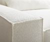 Ecksofa Sirpio 230x155 cm Bouclé Creme-Weiß Recamiere variabel Bild 4