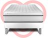 Matratzenset VITAL SPA 90 x 190 cm Bettrahmen Kit weiß Bild 2