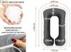 Amilian Seitenschläferkissen Stillkissen XXL Schwangerschaftskissen, Set, 1-tlg, Pregnancy Pillow, geräuscharme Füllung abnehmbarer Bezug mit Reißverschluss Bild 3