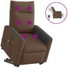 vidaXL Elektrischer Massagesessel mit Aufstehhilfe Braun Stoff 3324076 Bild 2