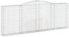 vidaXL Gabione mit Hochbogen 400x30x140/160 cm Verzinktes Eisen 153527 Bild 2
