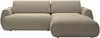 Vente-unique - MONELIA Sofa Stoff Schokoladenbraun - B 167 cm x H 81 cm x L 270 cm Bild 2