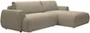 Vente-unique - MONELIA Sofa Stoff Schokoladenbraun - B 167 cm x H 81 cm x L 270 cm Bild 3
