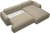 Vente-unique - MONELIA Sofa Stoff Schokoladenbraun - B 167 cm x H 81 cm x L 270 cm Bild 5