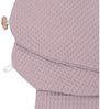 HOBEA-Germany Stillkissenbezüge Bezug für Stillkissen Waffelmuster mauve, 100% BIO Baumwolle - durch Knopf schließbar - Reißverschluß Bild 5