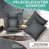 KESSER® Hängesessel Haiti 150kg Traglast, Hängestuhl 360° Drehung, Hängeschaukel Indoor-Outdoor UV-beständig & Wasserfest, Pflegeleicht, Inkl. 2 Kissen, Tragetasche, Flaschenhalter & Montage-Set Anthrazit / Anthrazit Bild 4
