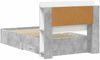 vidaXL Bettgestell mit Stauraum Betongrau 75x190 cm Holzwerkstoff 3433802 Bild 5