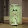 Furnishings Home Glasvitrine Vitrine Doppeltür Hoch Eckvitrine, Mit Sicherheitsschloss (Größe:42 x 36 x 125 cm, 1 tlg) Standvitrine, Mit LED-Beleuchtung, perfekt für Sammler, vielseitig Bild 3