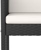 vidaXL 5-tlg. Gartenbar-Set mit Kissen Poly Rattan Schwarz 3094800 Bild 5