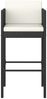 vidaXL 5-tlg. Gartenbar-Set mit Kissen Poly Rattan Schwarz 3094800 Bild 4