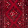 Läufer Afghan - 283 x 82 cm - rot Bild 2