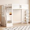 Flieks Hochbett Kinderbett 90x200cm mit Stauraumtreppe (Links und Rechts Austauschbar) Bild 5