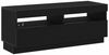 TV-Schrank, TV-Lowboard Schwarz Eichen-Optik 100x35x40 cm Holzwerkstoff Bild 4