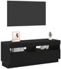 TV-Schrank, TV-Lowboard Schwarz Eichen-Optik 100x35x40 cm Holzwerkstoff Bild 3