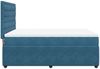 vidaXL Boxspringbett mit Matratze Dunkelblau 140x200 cm Samt 3292374 Bild 5