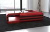 Couchtisch Ravenna Ausziehbar - Echtleder - rot-schwarz Bild 3