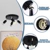 ZMH 4er Deckenstrahler schwenkbar schwarz GU10 Metall Moderne Lampe für Wohnzimmer Küche Flur und Esszimmer Bild 4