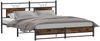 vidaXL Metallbett ohne Matratze Räuchereiche 183x213 cm 3325110 Bild 3