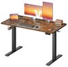 VASAGLE Elektrisch verstellbarer Stehtisch, Memory-Funktion mit 4 Höhen, Schreibtisch für Home Office, 120 x 60 cm, braun Bild 2