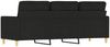 vidaXL 3-Sitzer-Sofa Braun 180 cm Stoff, Schwarz, 198x80 cm Bild 5