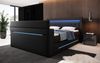 Boxspringbett Merkur mit TV Lift und RGB 140x200 Schwarz H2 (bis 70kg) Bild 3