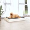 vidaXL Hundebett Weiß 71,5x54x9 cm Massivholz Kiefer 820857 Bild 3